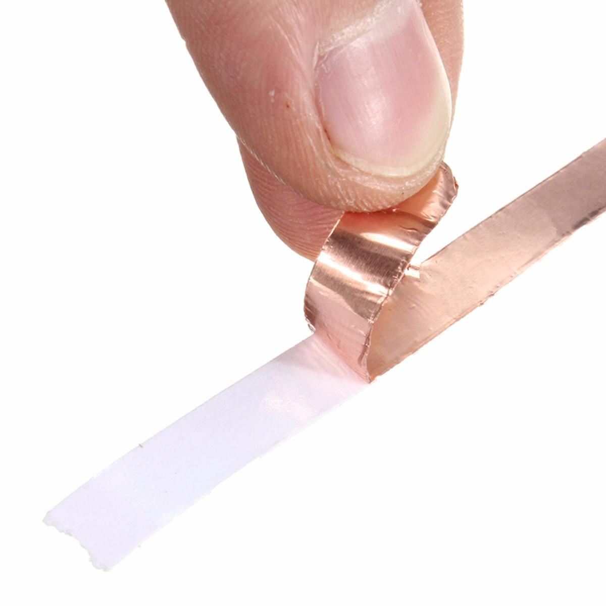 Foil Tape Single Sided Conductive Self Adhesive Copper Heat Insulation 6mm x10m