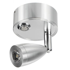 12-24V Dimming LED Reading Spot Light Bedside Wall Lamp USB Interface For RV Boat Caravan Motorhome