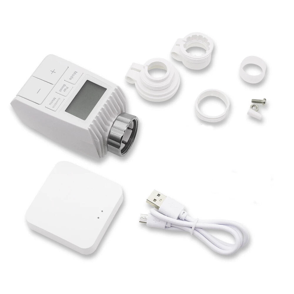 Smart WIFI Thermostatic Radiator Valve Actuator TRV Programmable Temperature Controller Alexa Tuya Google Assistant