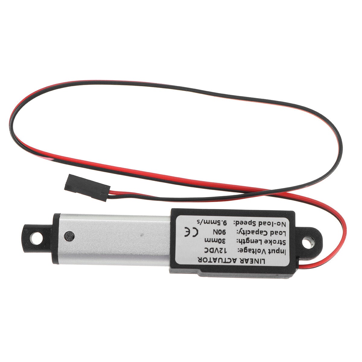 9.5-15-30mm/s DC 12V 30mm Stroke Mini Electric Linear Actuator Motor Aluminum Alloy Linear Actuators Linear Motor Telescopic Rod Lifter