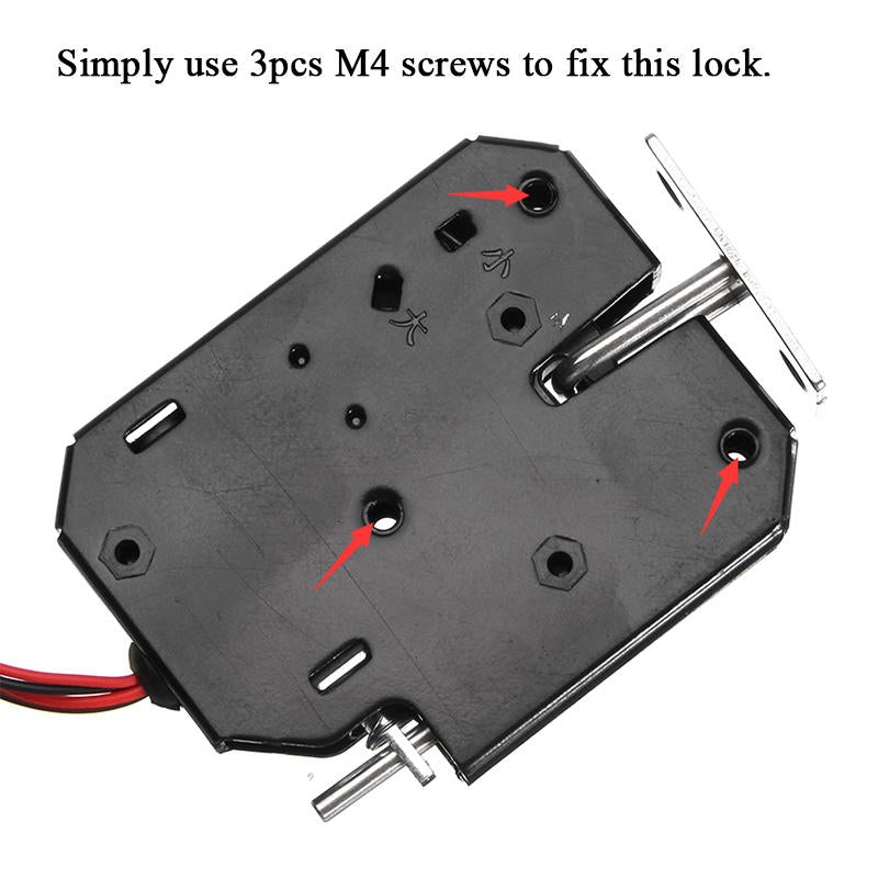 12V DC 2A Electric Magnetic Lock Intelligent Cabinet Door Lock Fail Secure with Feedback Signal