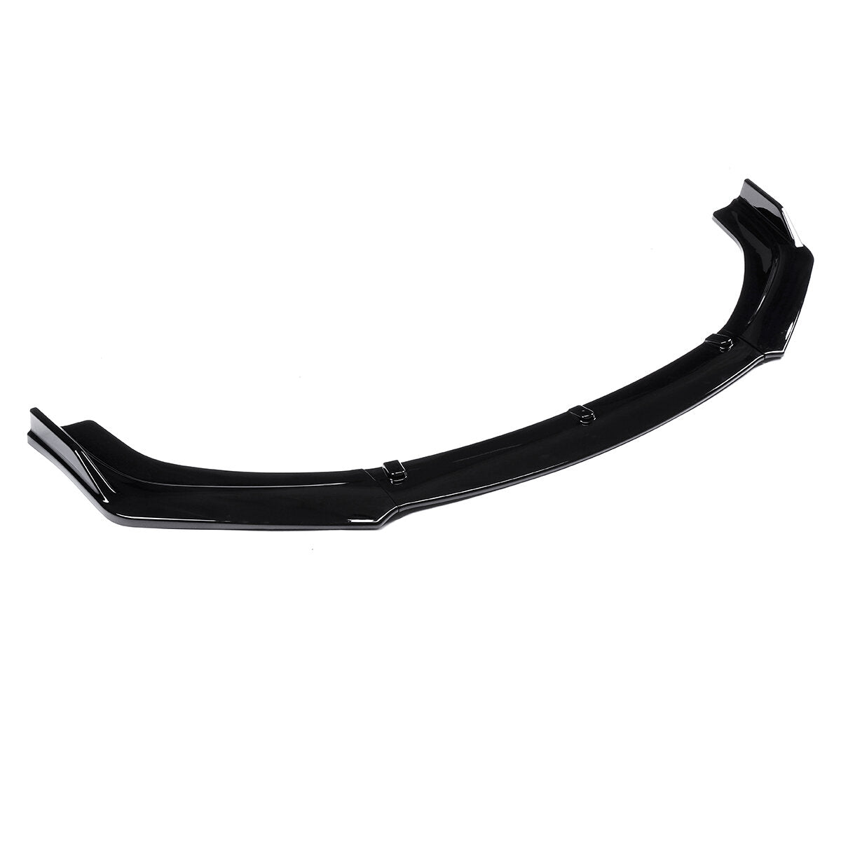3Pcs Front Bumper Lip Spoiler Chin Splitters Glossy Black
