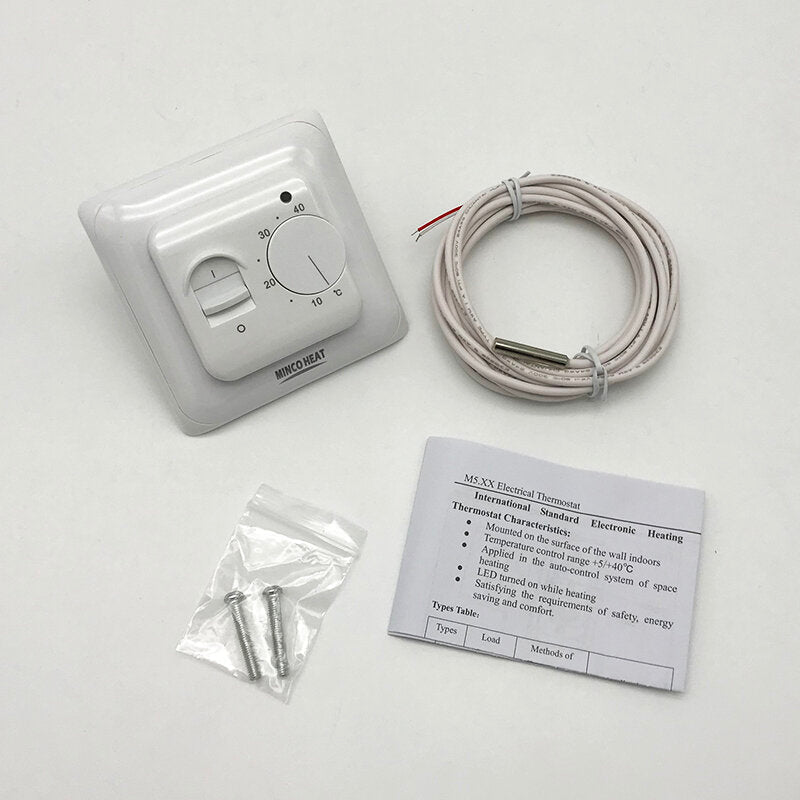 Mechanical Thermostat Floor Electric Heating Temperature Controller Gas Boiler Heating Temperature Regulator For Home