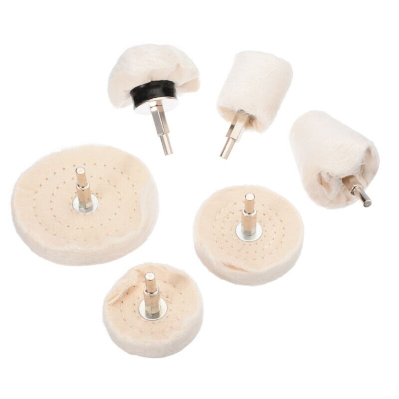 6pcs Buffing Pad Polishing Mop Wheel Pads Kit For Drill Buffer Polish Wheels