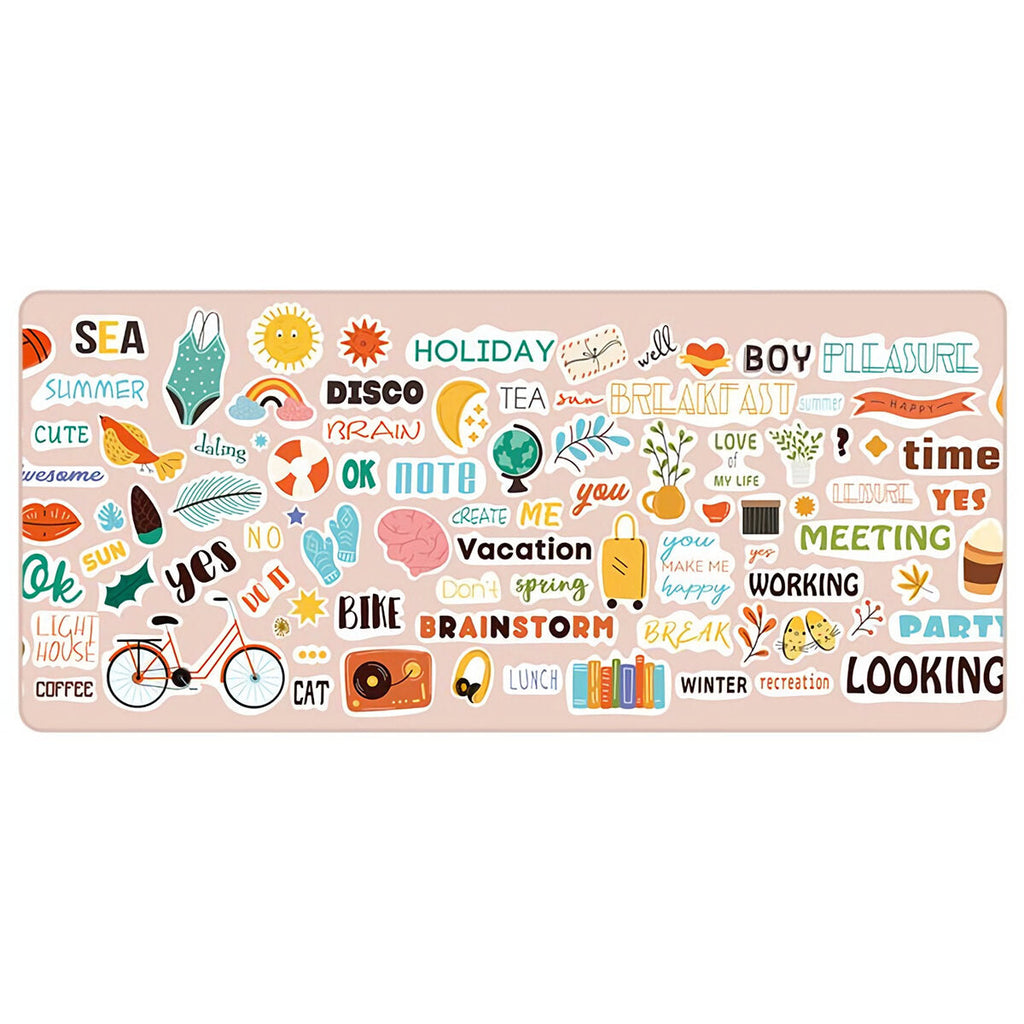 Extra Large Mouse Pad Anti-slip Rubber Gaming Keyboard Pad 900*400*4mm Ins Style Desktop Table Protective Mat