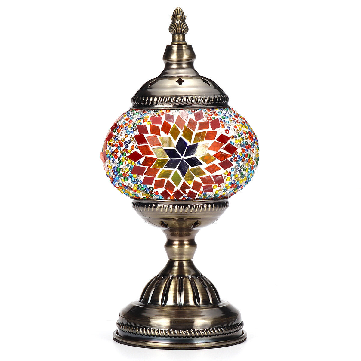 E27 Handmade Retro Turkish Moroccan Romantic Table Lamp Home Bar Fixture Decor