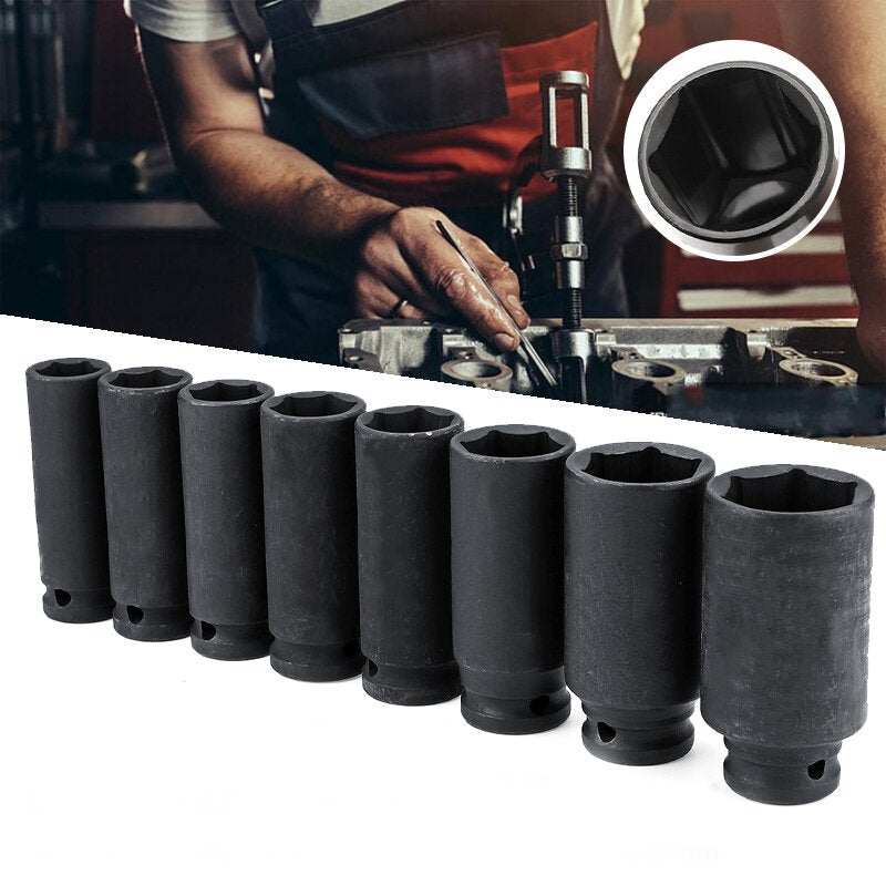 Electric Wrench Opening Hexagonal Sleeve Spanner Sleeve Shelf Deep Impact Socket