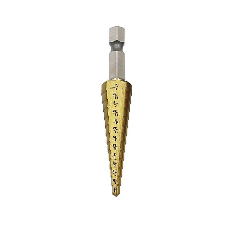 3/16-1/2 1/4-3/4 1/8-1/2 Inch Step Drill Bit Type 1/4 Shank