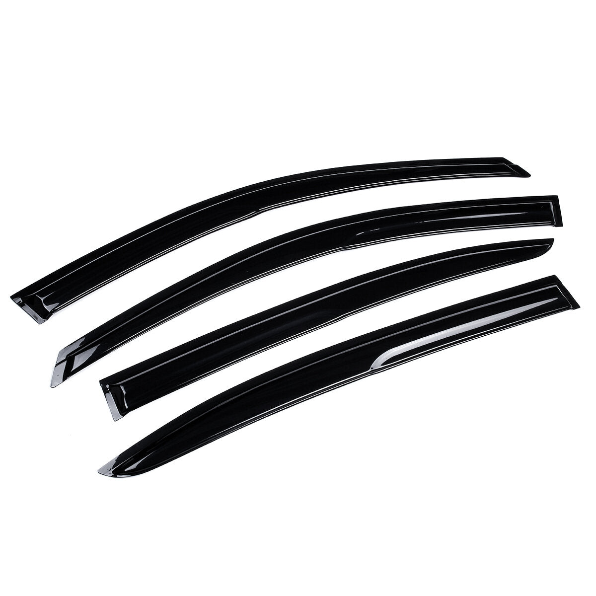 4Pcs Plastic Exterior Visor Vent Shades For Honda Accord 2008-2012 8TH Window Sun Rain Guard Deflector