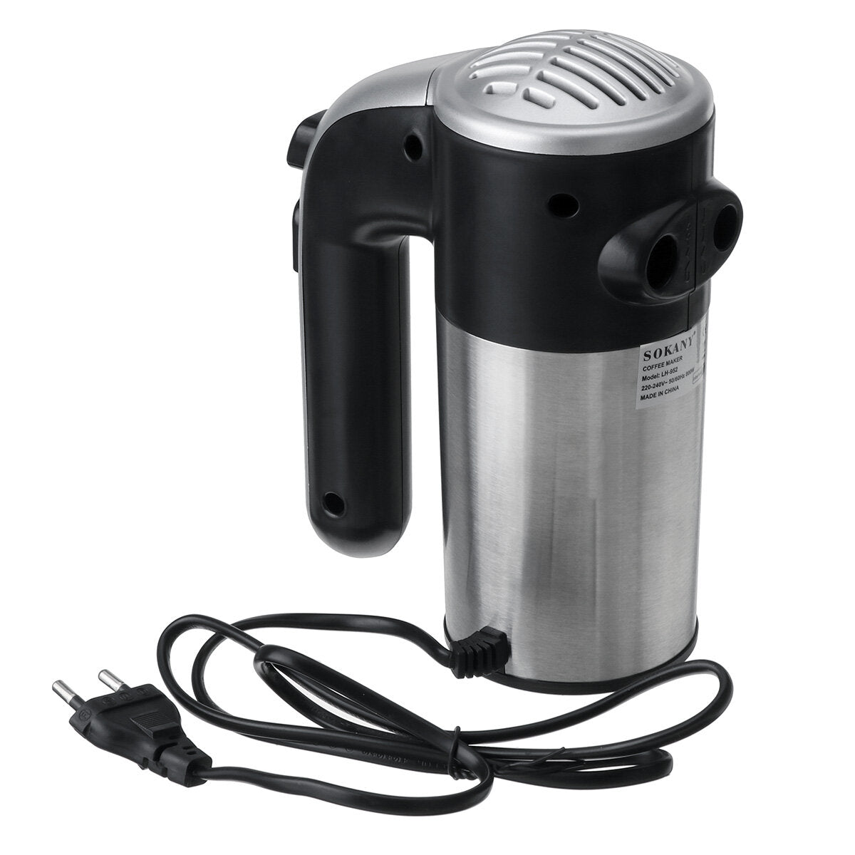 800W Kitchen Electric Hand Mixer with 5 Speeds Whisk with Egg Beater Dough Hook