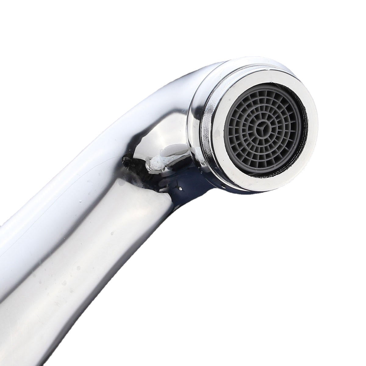 Modern Brass Finish White Single Handle Bathroom Kitchen Sink Faucet Mix Tap