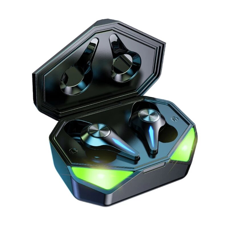 TWS Bluetooth Earphone Wireless Game Headset V5.0 Stereo Low Latency Touch Control Noise Cancelling Mic