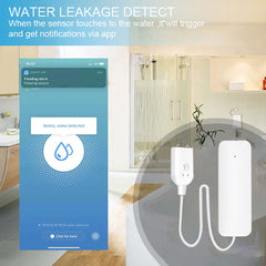 Smart Water Leakage Sensor Water Induction Sensor Alarm Work With Smart Life Google Assistant