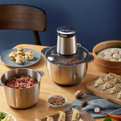 Meat Grinder 400W 3L Stainless Steel Food Processor for Meat Vegetables Nuts