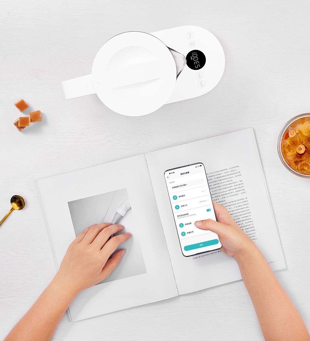 Intelligent Electric Kettle Remote Control Heat Preservation-AU Plug