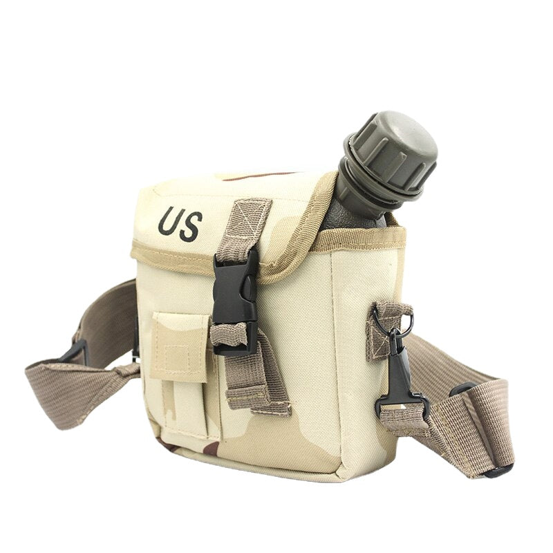 2L Outdoor Kettle Use Camping Hiking Hunting Climbing Tableware Army Camouflage Drinking Bottle Military Tactical Water Bottles