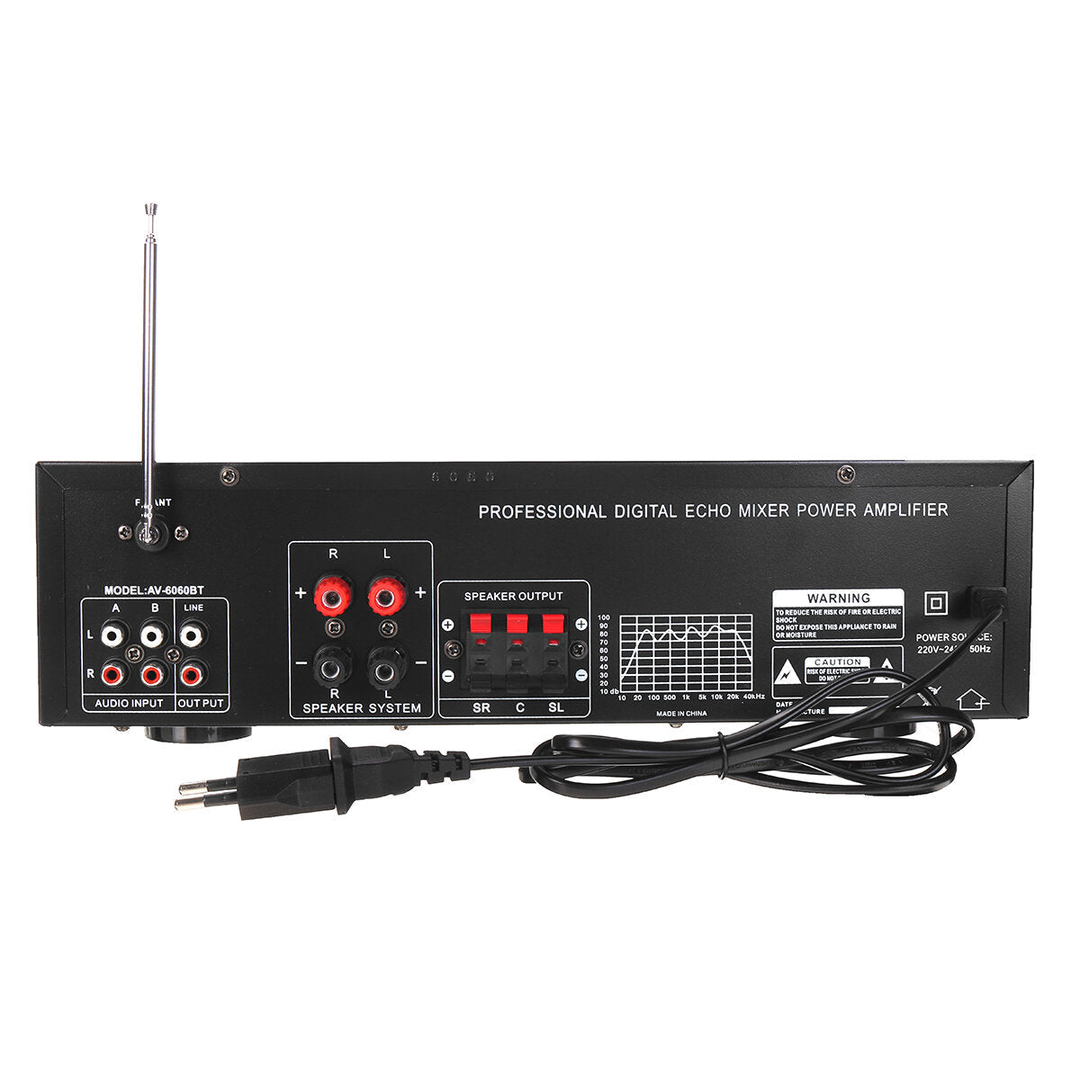 Home Hi-Fi Digital Amplifier Bluetooth 5.0 AV-6060BT Audio Power 800W Car Stereo Karaoke Professional Amp Subwoofer