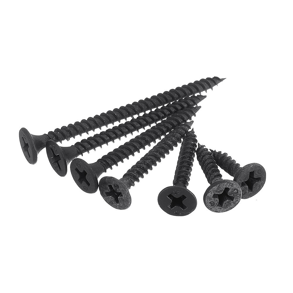220Pcs/Set M3.5 Carbon Steel Flat Countersunk Head Cross Woodworking Screws Self Tapping Wood Screw Kit