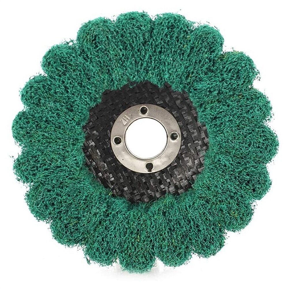 5Pcs 4 Inch Nylon Fiber Disc Grinding Wheel Set 120-600 Grit Assorted Sanding Grinding Buffing Wheels for Angle Grinder