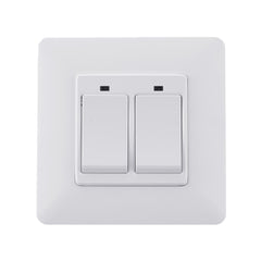 EU Standard 2 Gang Smart Push Button Switch Tuya Wireless Remote Control Work with Alexa Google Home