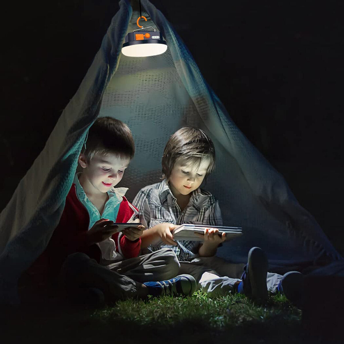 Camping Light Large Capacity Battery LED Tent Light USB Rechargeable Lantern Portable Emergency Night Market Light