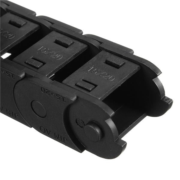 15mm x 20mm Plastic Cable Semi-closed Drag Chain Wire Carrier Length 1000mm