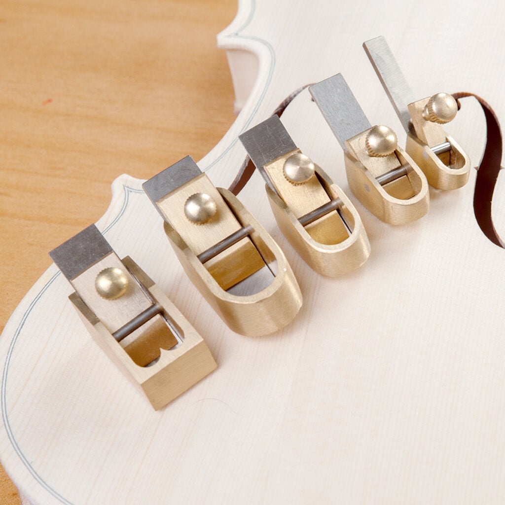 5PCS Violin Plane Cutter Violin Tool Woodworking Plane Cutter Brass Luthier Tools DIY Violin Use Sharp Violin Tool
