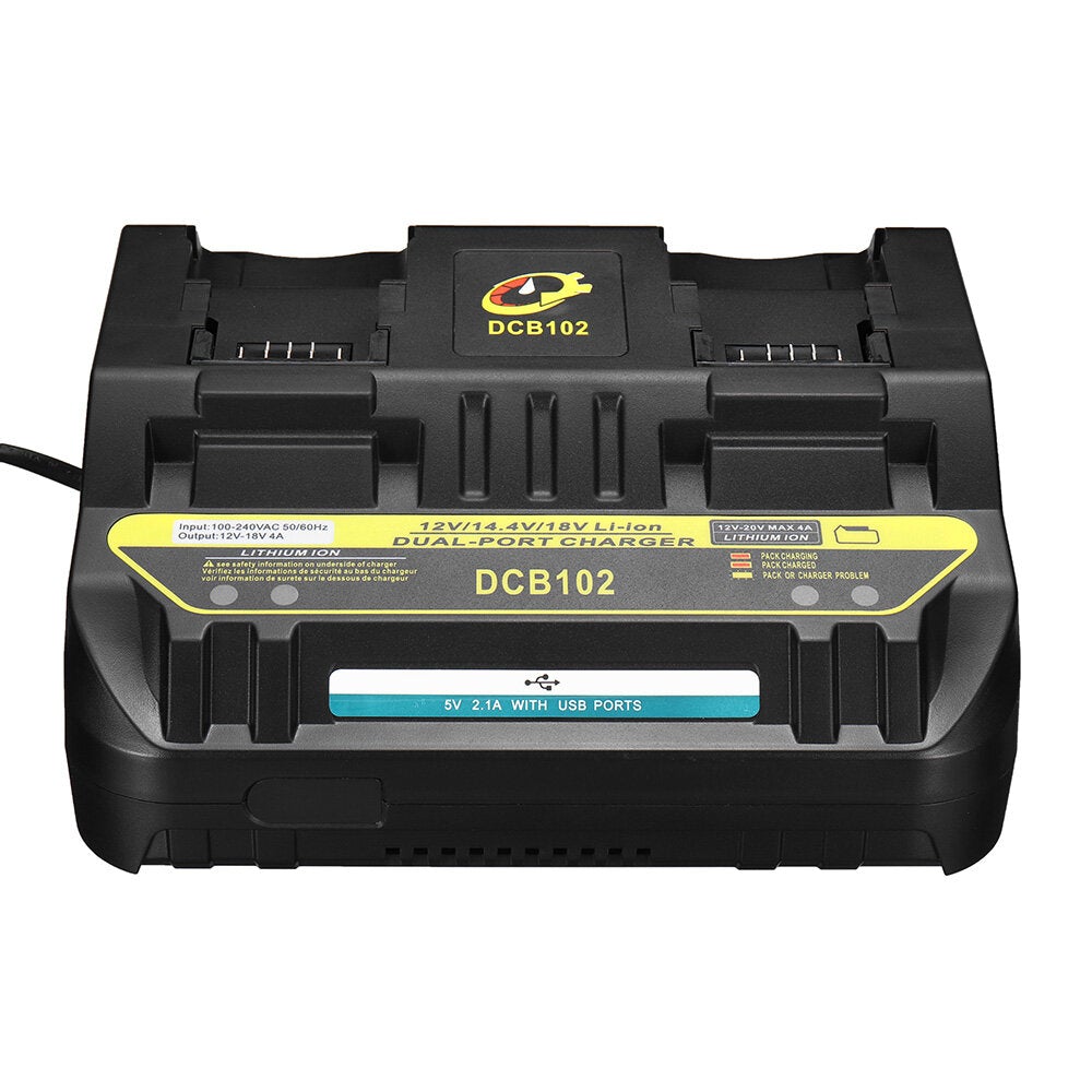 Li-ion Battery Charger DC 3A AU/EU/US/UK Plug Charging Current For Dewalt 14.4V-18V Li-ion Battery Power Tool Battery