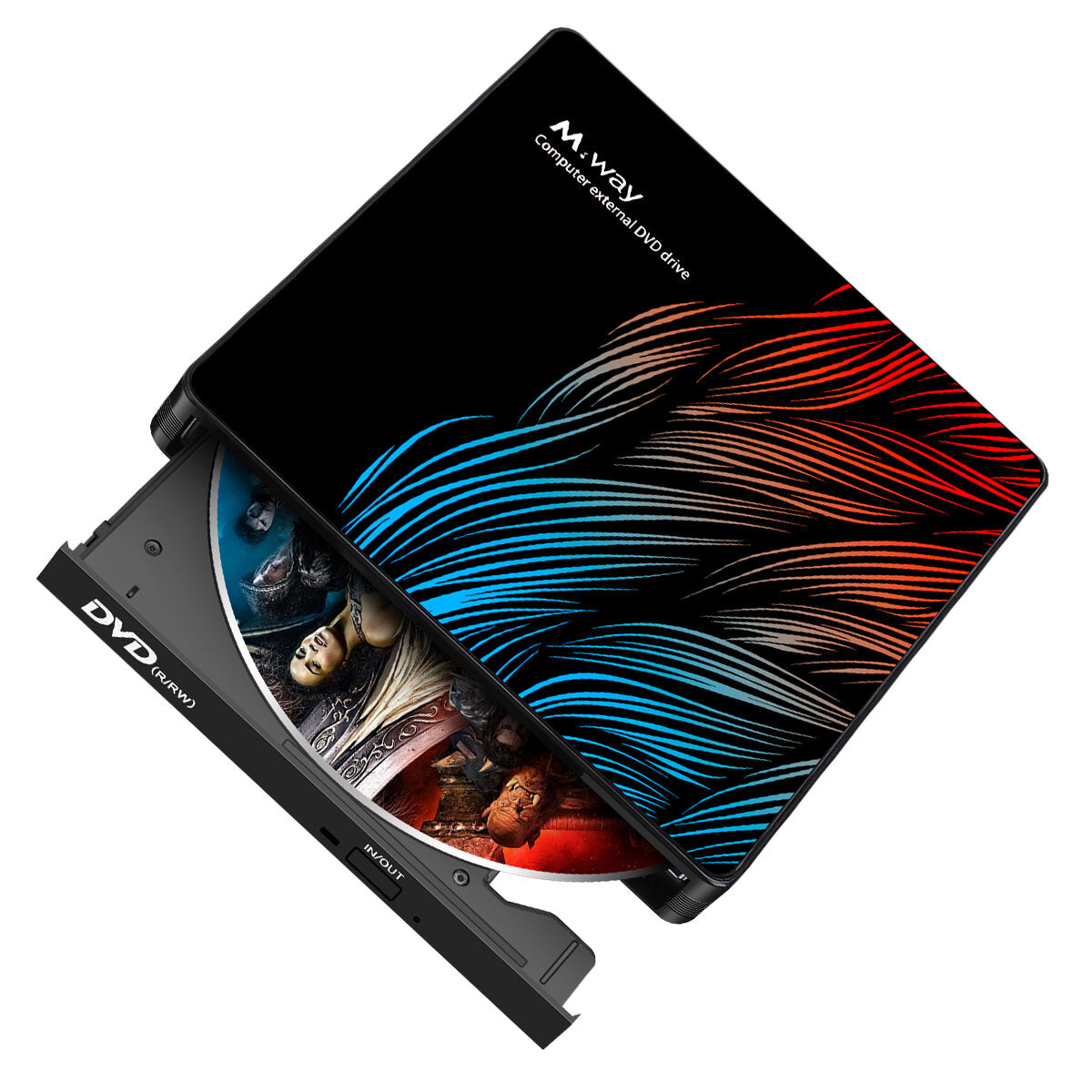 USB-C External Optical Drive Type-C USB3.0 DVD Burner DVD-RW Player Writer Rewriter Support 2MB Data Transfer for PC Laptop Computer