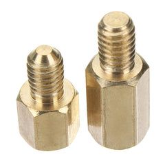 M4BH1 100Pcs M4 Male-Female Brass Hex Standoffs Support Spacer Pillar Screw for PCB Board