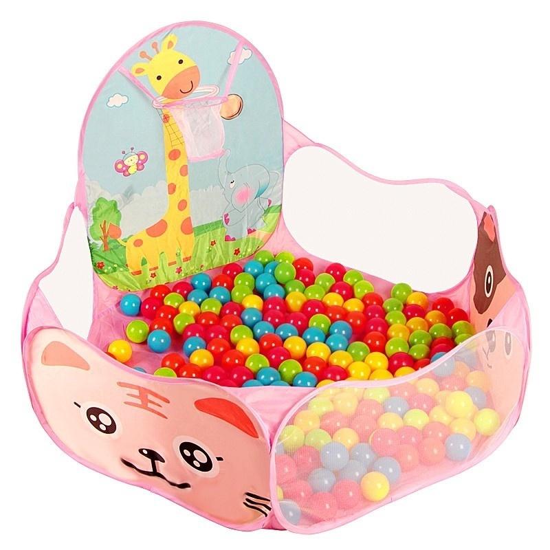 Foldable Kid Children Baby Ocean Ball Pit Pool Outdoor Indoor Play Toys Tent with Basket