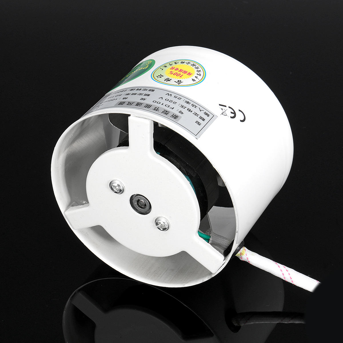 4'' Inline Duct Fan Booster Exhaust Blower Air Cooling Vent Metal Blade