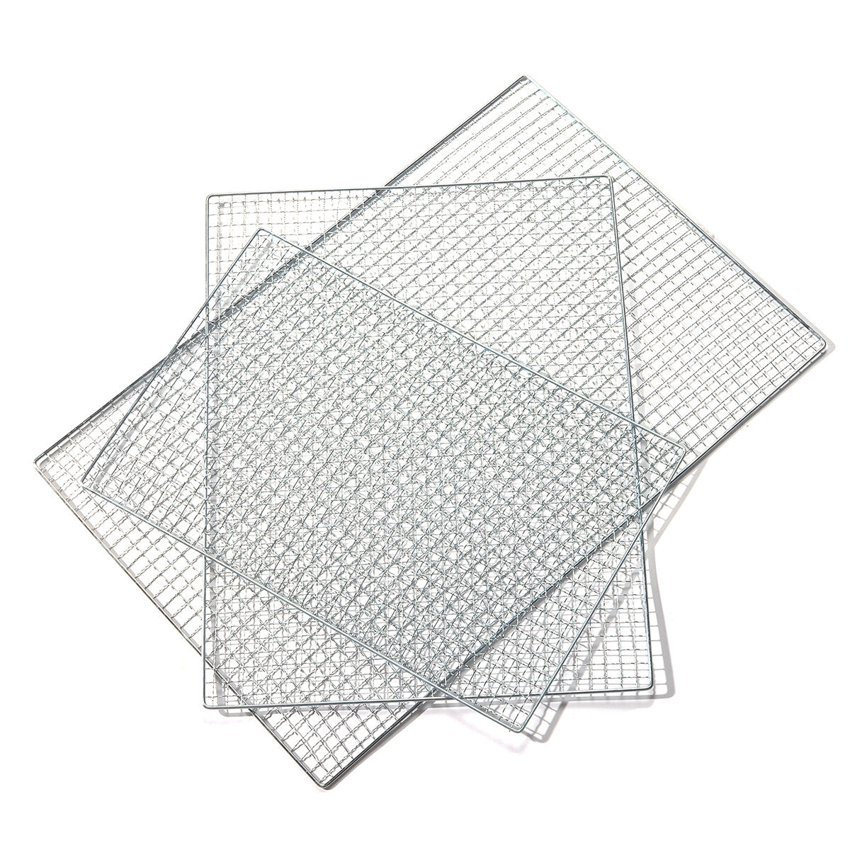 5Pcs/Set BBQ Grill Net Fish Vegetable Barbecue Steel Grid Grilling Cooking Tools