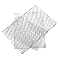 5Pcs/Set BBQ Grill Net Fish Vegetable Barbecue Steel Grid Grilling Cooking Tools