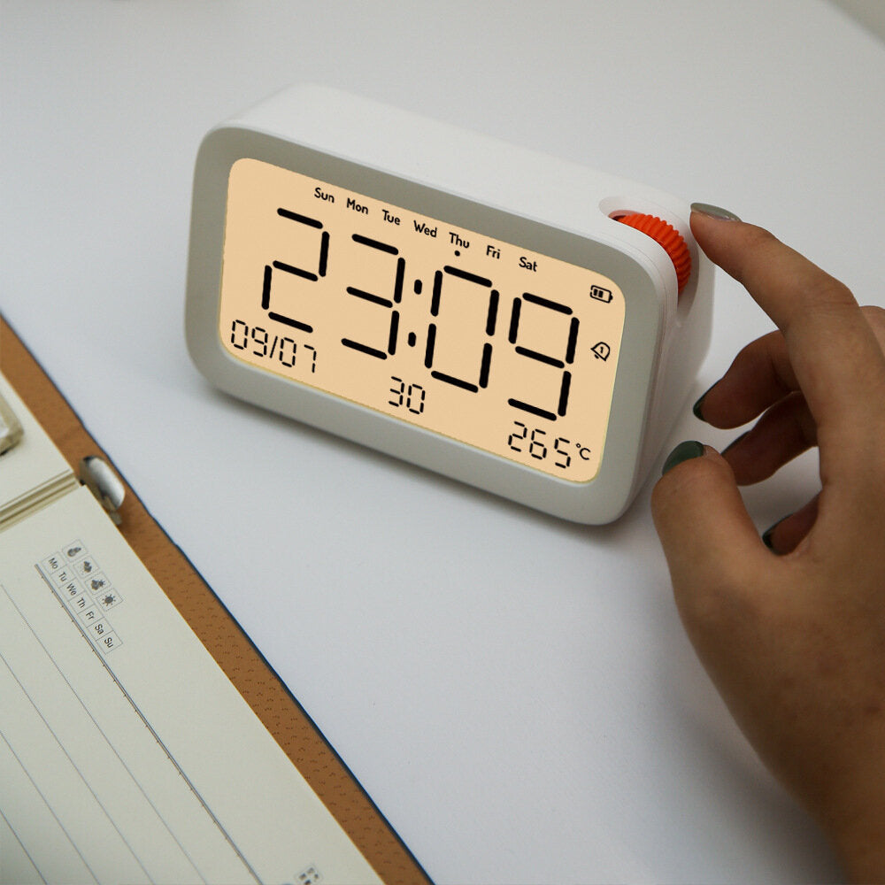 Alarm Clock Multi-function Smart Bluetooth Timekeeping Clock Digital Diaplsy Electronic with Temperature Date Clock Support SD Card