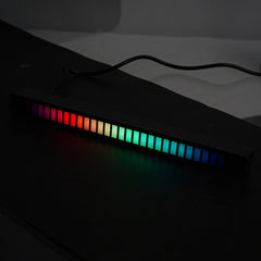DC 5V Pickup Level Atmosphere Light Car Interior Modification Desktop Audio Spectrum RGB Voice Control