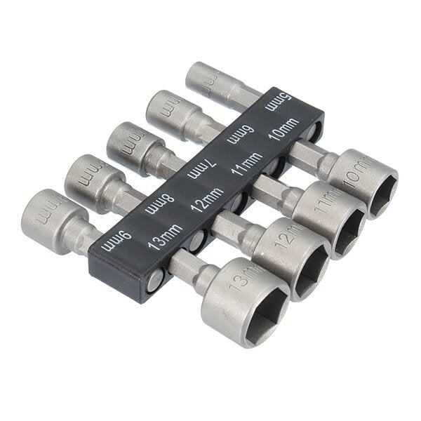 9pcs 1/4 Inch Hex Shank Power Nut Driver Drill Bit Set 5-13mm Socket Wrench