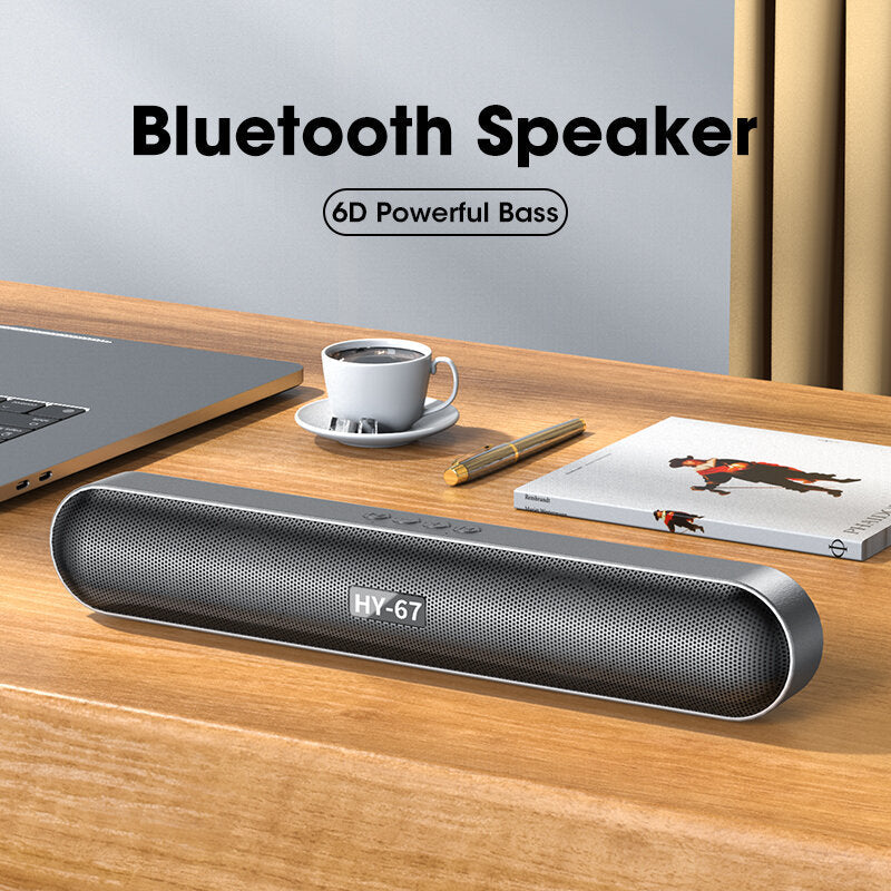 Colorful Light Soundbar Wireless Bluetooth 5.0 Double Trumpet 360Surround Sound MP3 U Disk SD Card Music Player