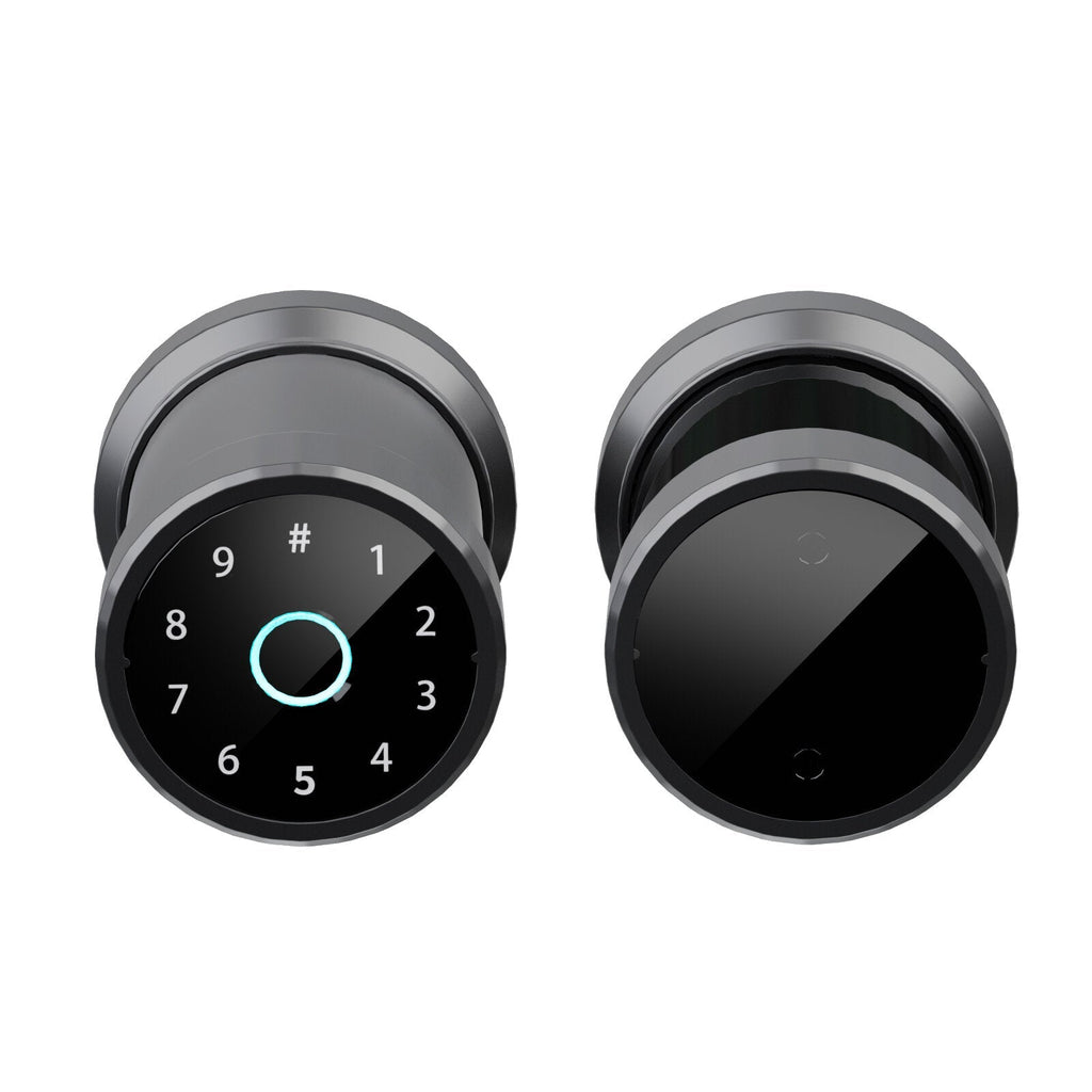 Smart Fingerprint Lock Keypad Door Knob With Key Entry Door Lock Code Locks Door Knob Auto Lock For Home Office Hotel Bedroom Garage