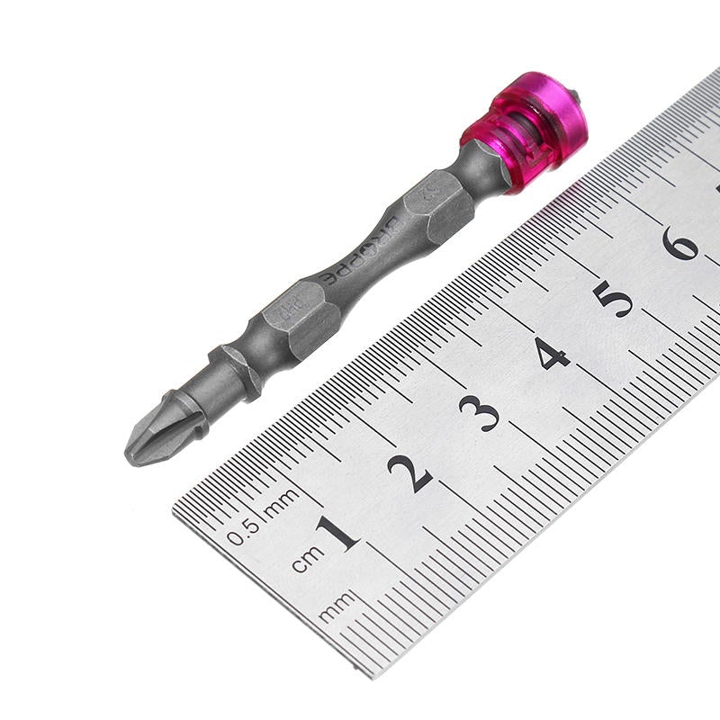 5pcs Double Head 65mm S2 Alloy PH2 Phillips Magnetic Screwdriver Bits 1/4 Inch Hex Shank