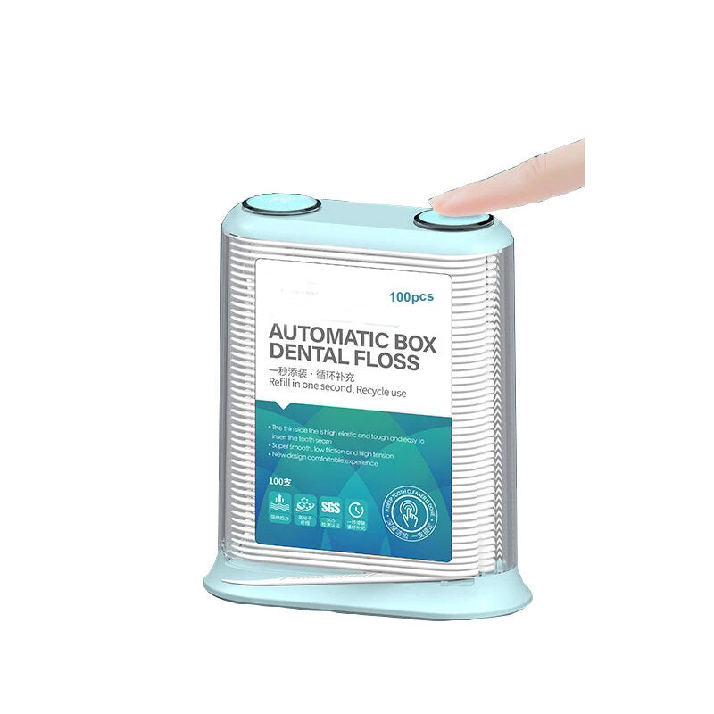 Auto Box Dental Floss Pick Oral Hygiene Teeth Cleaning Disposable Dental Flosser Interdental Brush Teeth Stick Toothpicks 100pcs