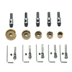 5Pcs HSS 6542 Titanium Coated Hole Sawtooth HSS Hole Saw Cutter Drill Bit Set 16/18.5/20/25/30mm