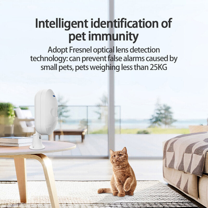 Smart WiFi PIR Motion Sensor Wireless APP Remote Control Human Body Sensor Home Infrared Detector Alarm Work with Alexa Google Home Tuya App