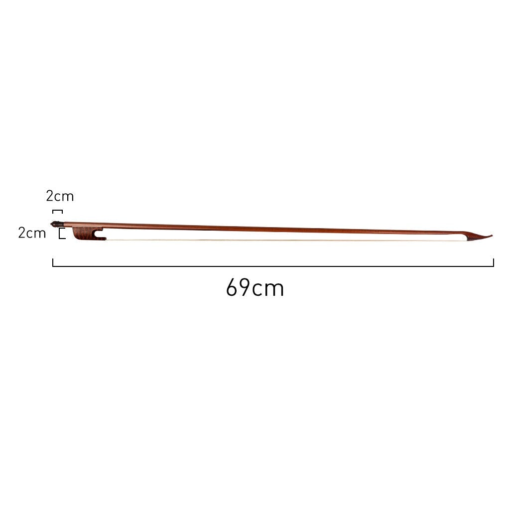 Professional Violin/Fiddle Bow 4/4 Snakewood Baroque Style Frog White Mongolia Horsehair Well Balance
