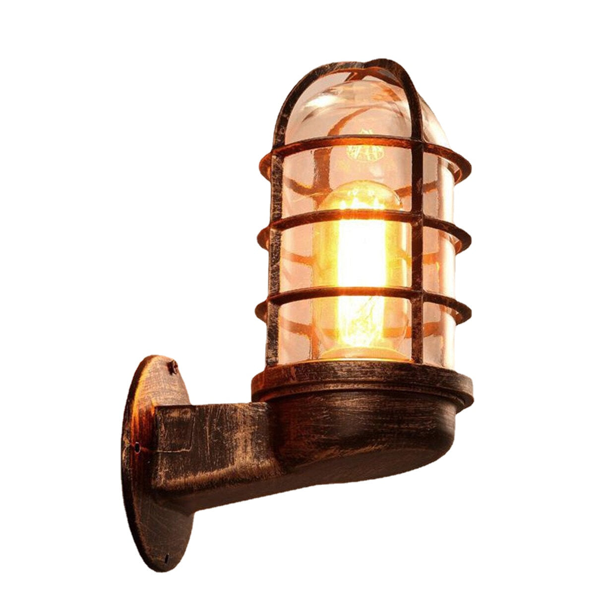 Wall Lamp Iron Rustic Copper Steampunk Lamp Sconce