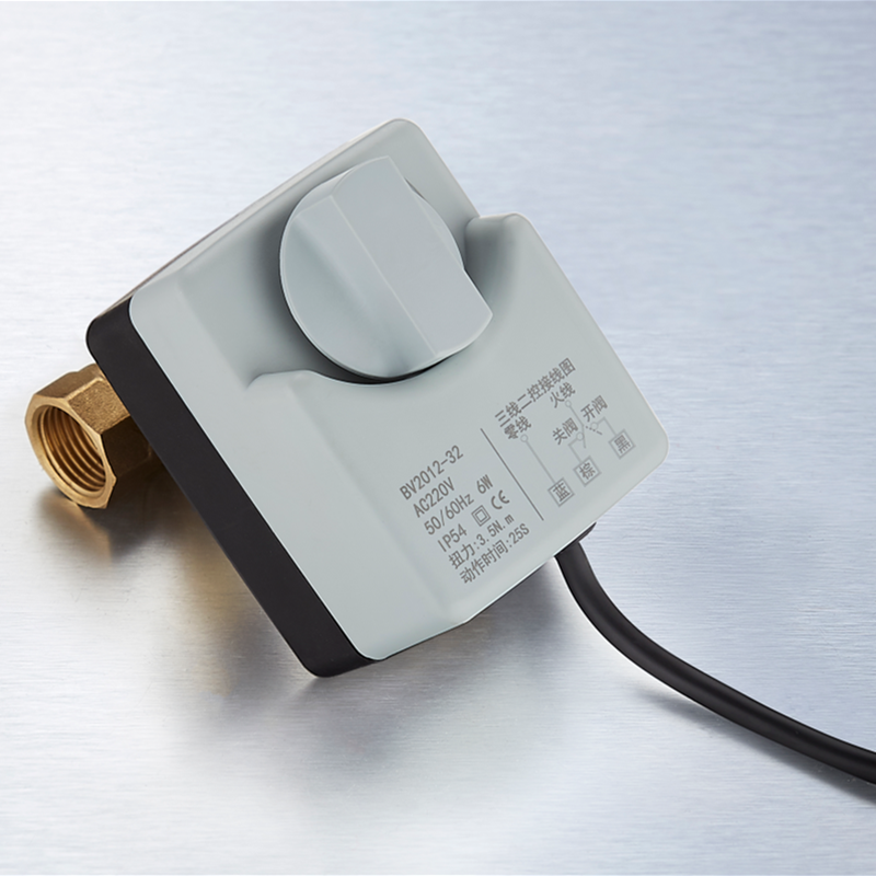 AC 220V 1/2" 3/4" 1" 1-1/4" Motorized Electric Brass Ball Valves 2 Way 3 Wires Full Port Valve