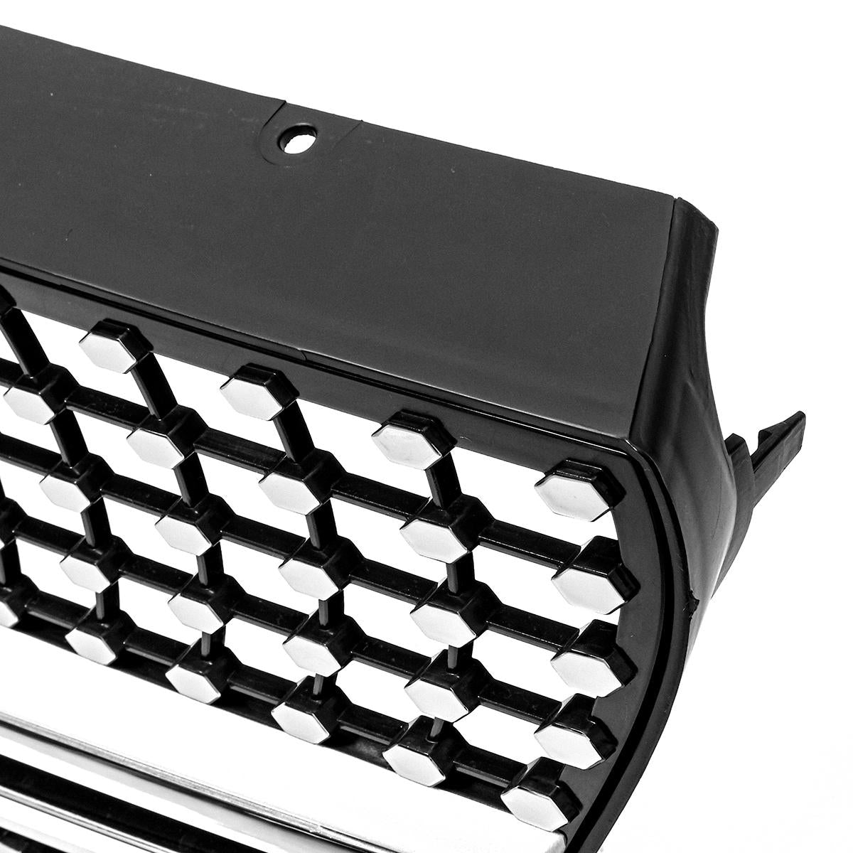 Diamond Look Front Bumper Grille Grill Silver For Mercedes Benz Vito