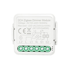 Dimmer Smart Switch Module Controller 2 Way/2CH Remote Control Smart Light Switch Relay Google Assistant Alexa