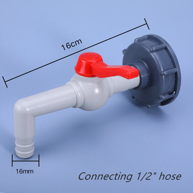 Plastic Tank Adapter Garden Hose Faucet Connector Water Replacement Fitting 1/2" 3/4" 1" Style B