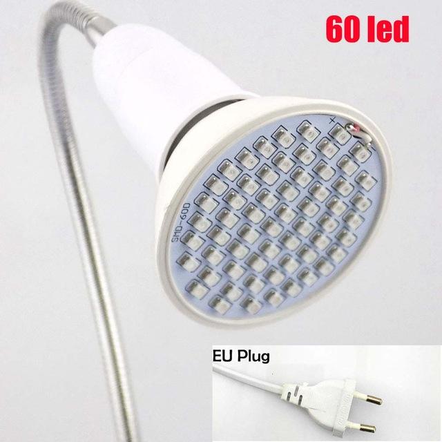 60 126 200 LED Plant Grow Light Bulb 360 Desk Chip Flexible Growth Lamp for Greenhouse Flower